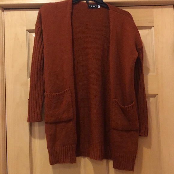 Burnt Orange Cardigan - Picture 3 of 6
